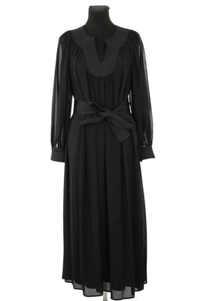 Robe Tory Burch Noir en Polyester, taille XXS - Seconde Main