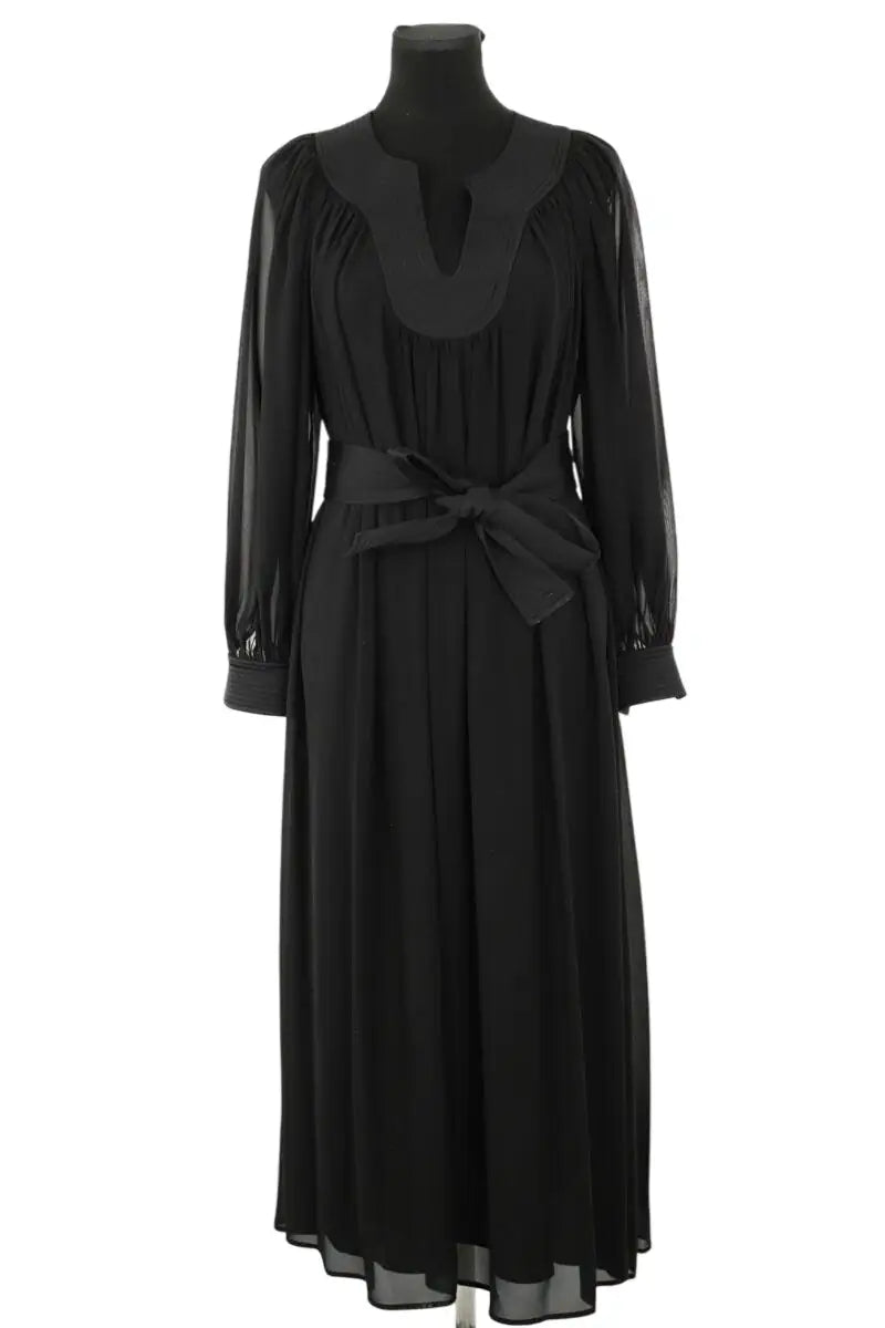 Robe Tory Burch Noir en Polyester, taille XXS - Seconde Main