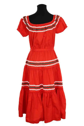 Robe Tory Burch Rouge en Coton