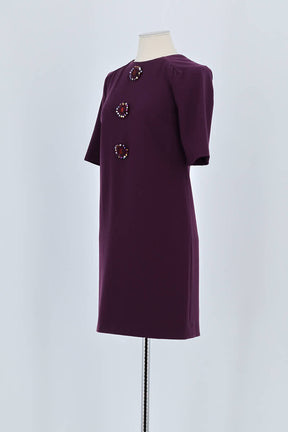 Robe Tory Burch Violet en Polyester