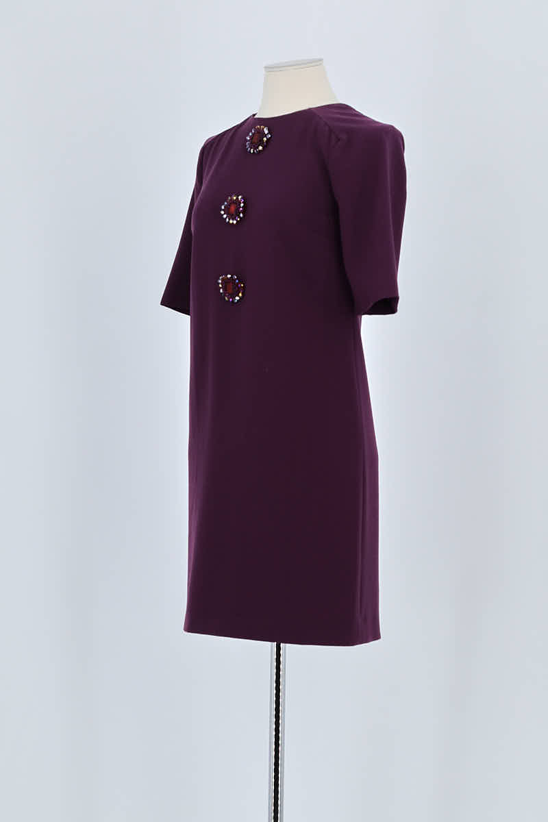 Robe Tory Burch Violet en Polyester
