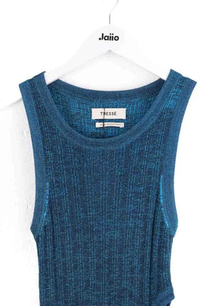 Robe Tresse Bleu en Synthétique