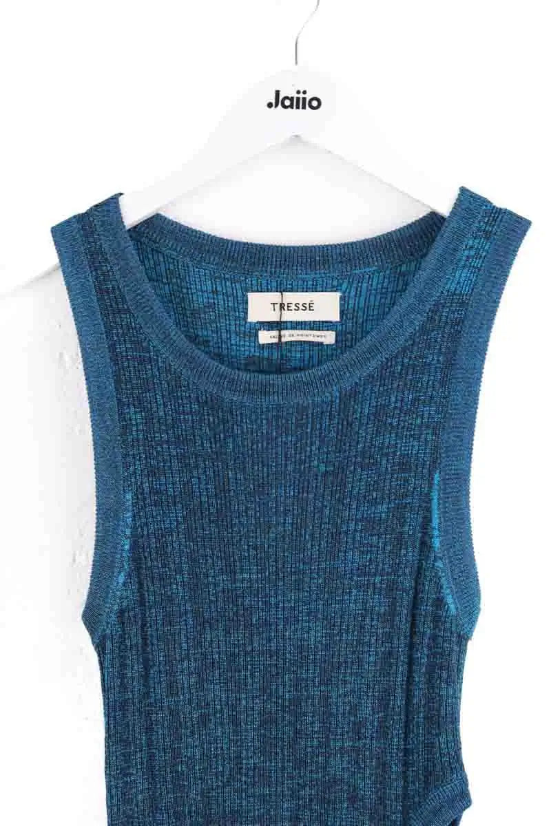 Robe Tresse Bleu en Synthétique