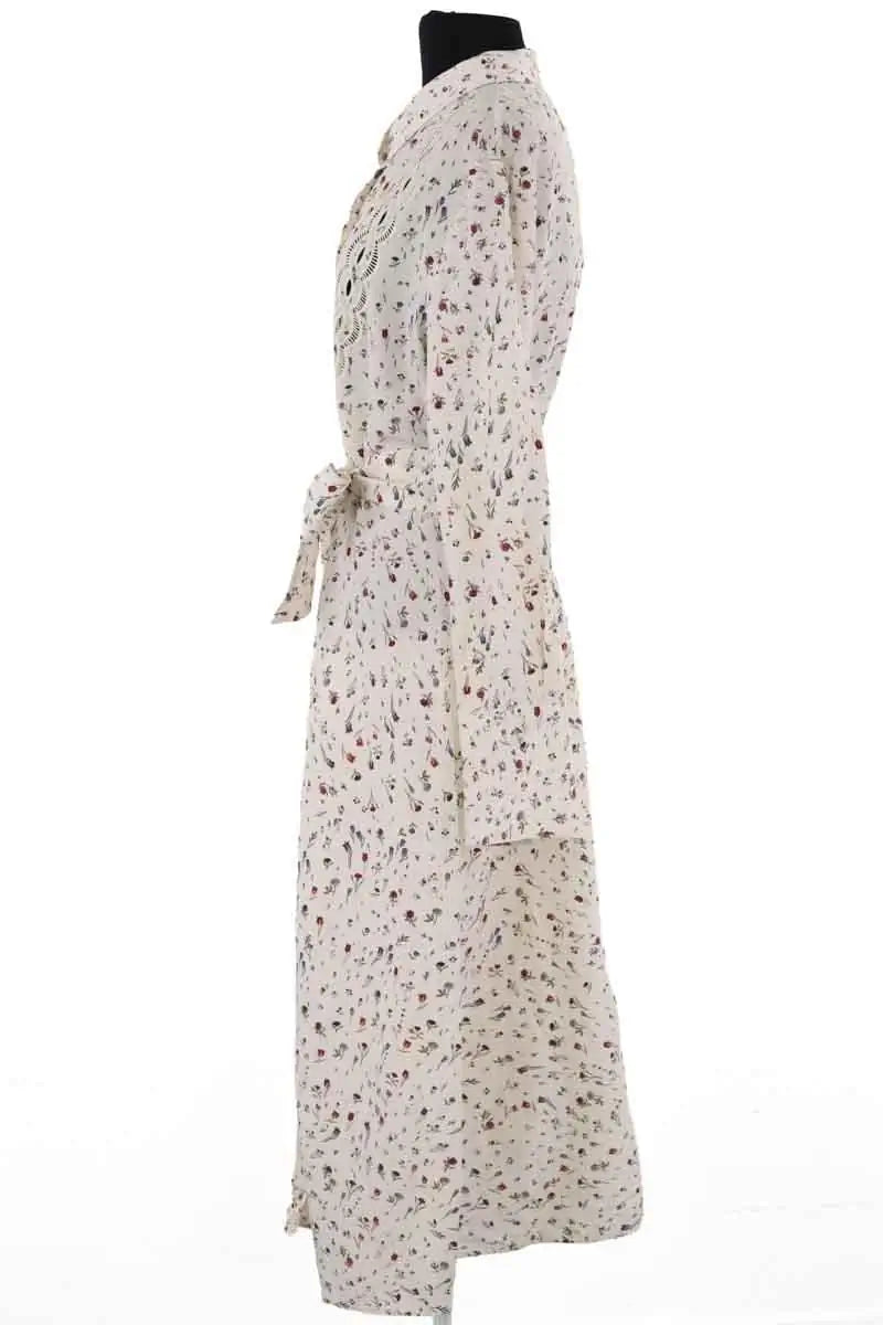Robe Tresse Ecru en Coton