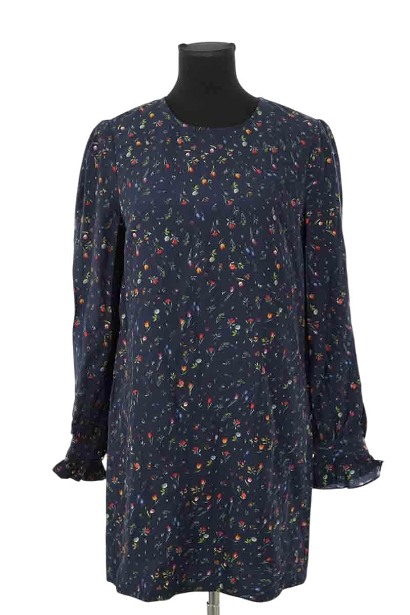 Robe Tresse Marine en Viscose, taille M - Seconde Main