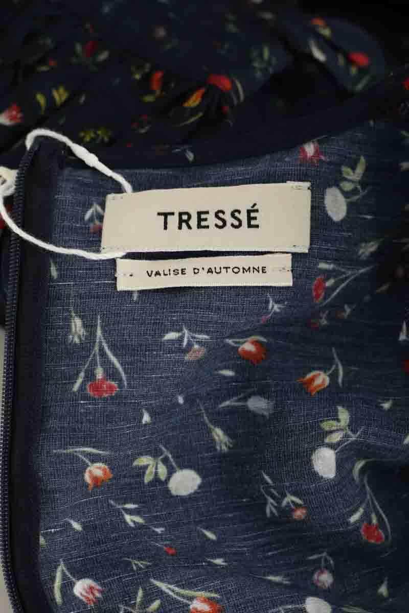 Robe Tresse Marine en Viscose