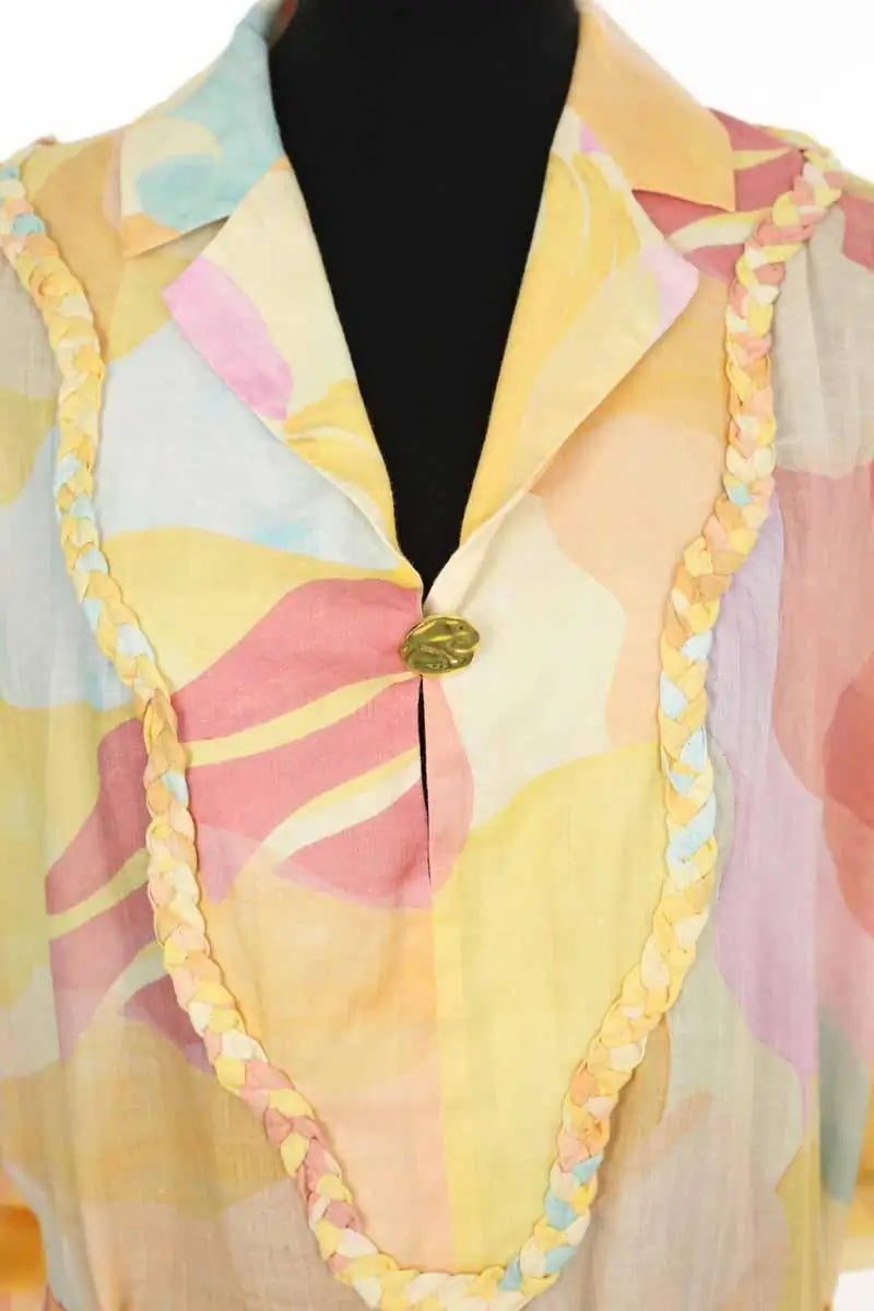 Robe Tresse Multicolore en Soie