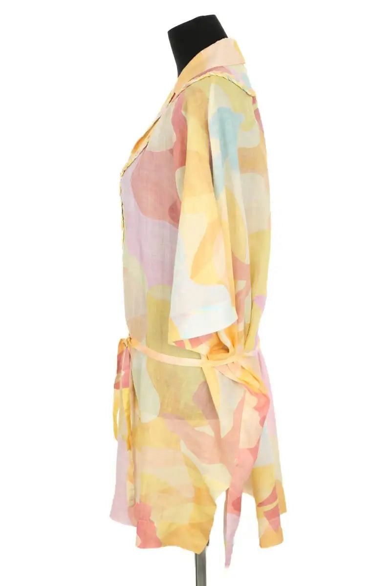 Robe Tresse Multicolore en Soie
