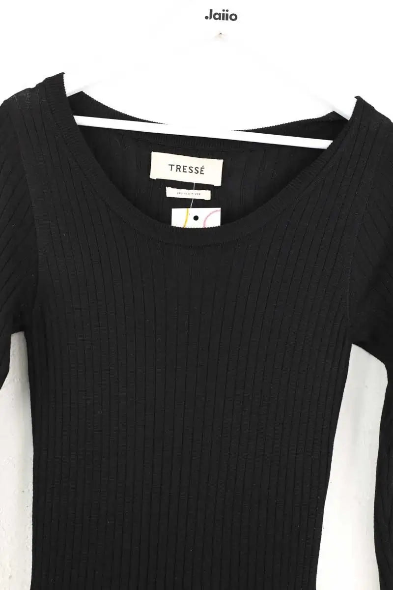 Robe Tresse Noir en Laine