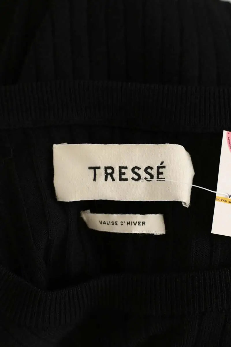 Robe Tresse Noir en Laine