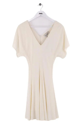 Robe Trussardi dress jersey crepe marshmallow Beige en Viscose, taille XS - Seconde Main