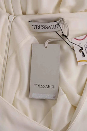 Robe Trussardi dress jersey crepe marshmallow Beige en Viscose