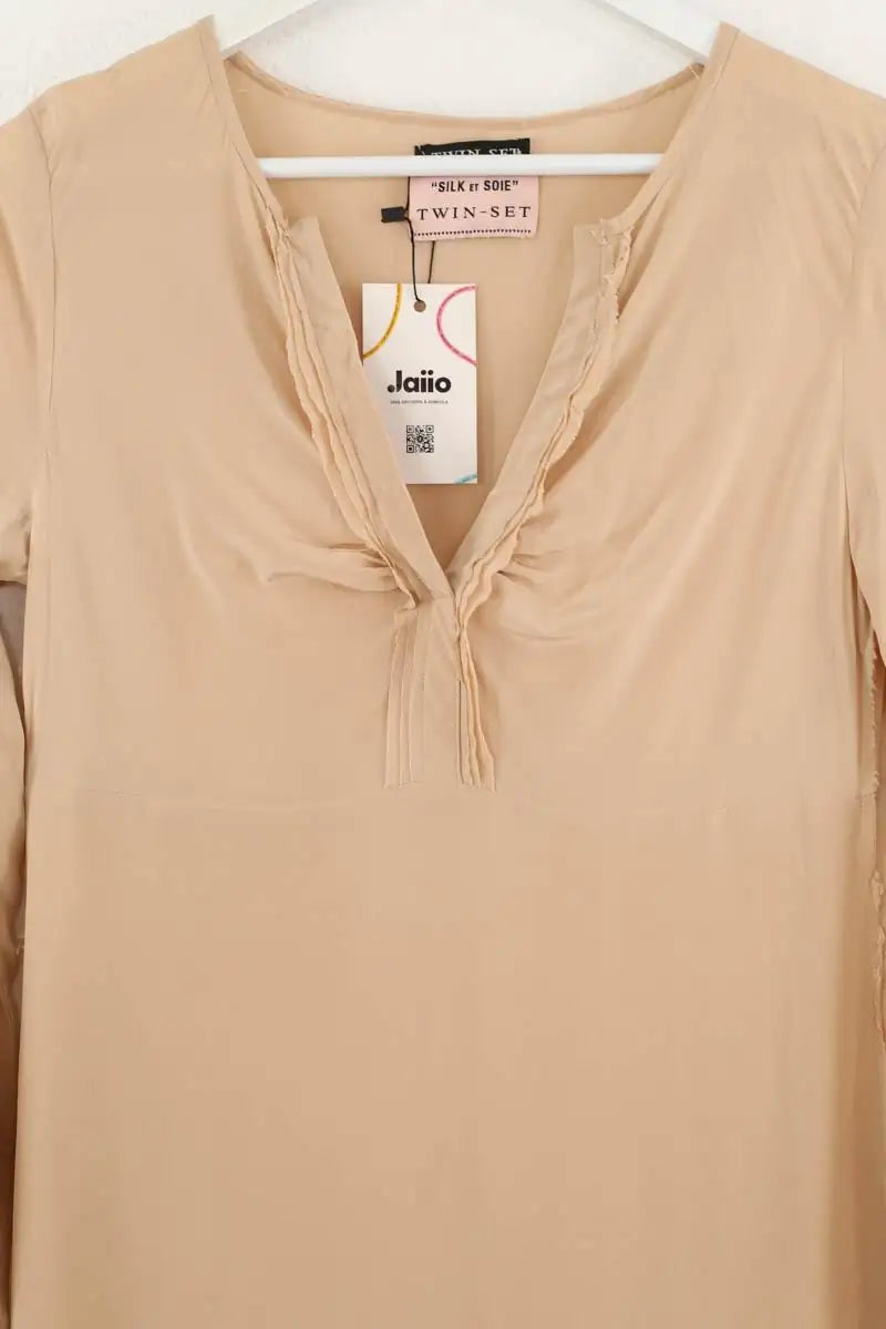 Robe Twinset Beige en Soie