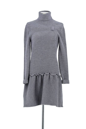 Robe Valentino Gris en Laine, taille S - Seconde Main