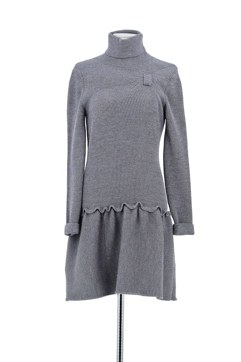 Robe Valentino Gris en Laine, taille S - Seconde Main