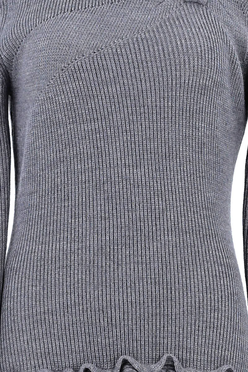 Robe Valentino Gris en Laine