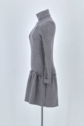 Robe Valentino Gris en Laine