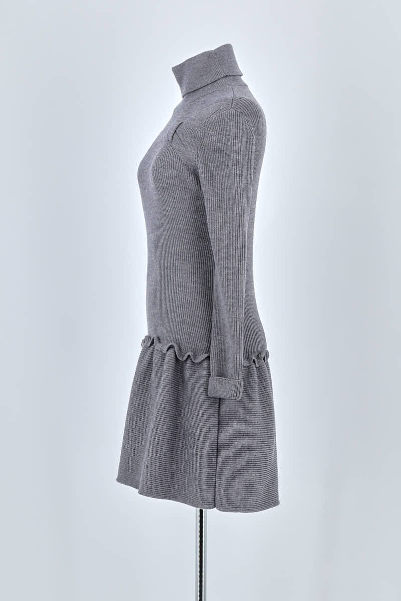 Robe Valentino Gris en Laine