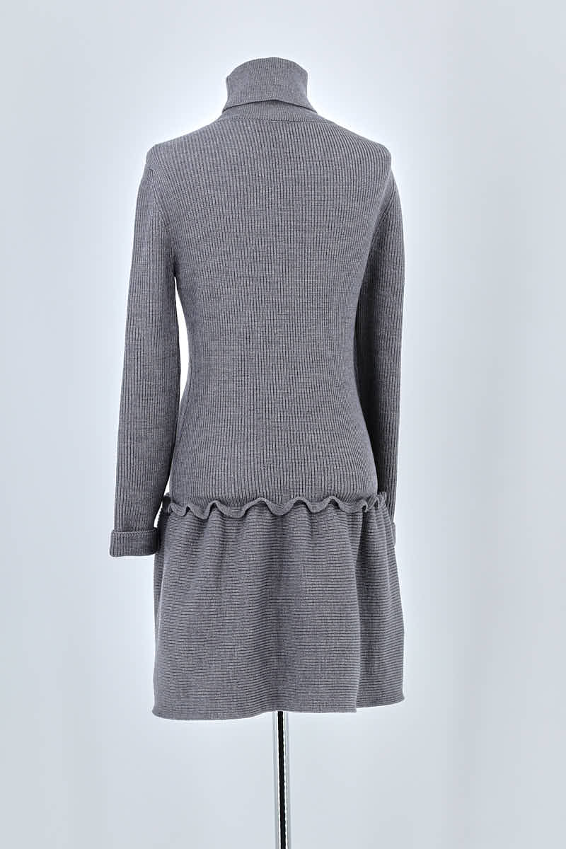 Robe Valentino Gris en Laine