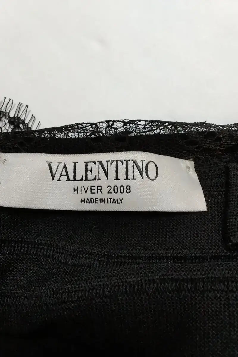 Robe Valentino Noir en Laine