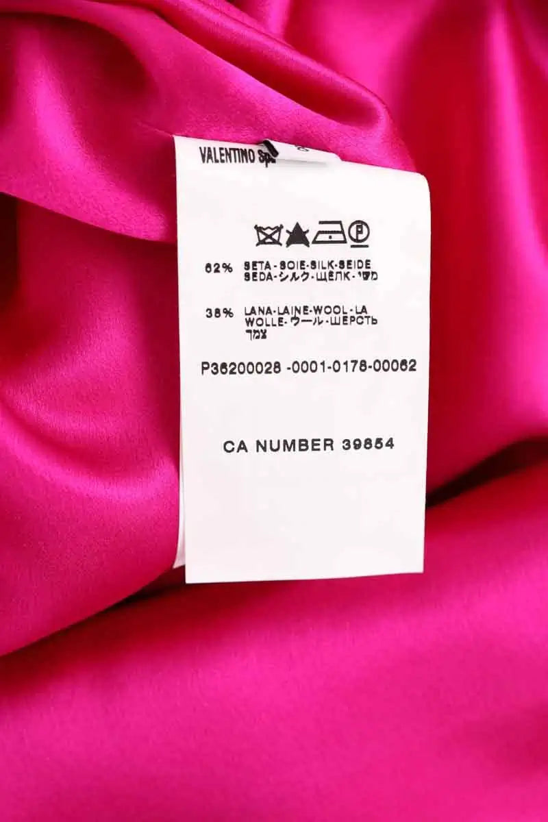 Robe Valentino Rose en Soie