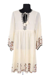Robe Vanessa Bruno Beige en Coton, taille S - Seconde Main