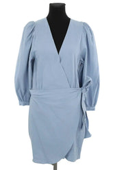 Robe Vanessa Bruno Bleu en Coton, taille M - Seconde Main