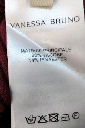 Robe Vanessa Bruno Bordeaux en Viscose