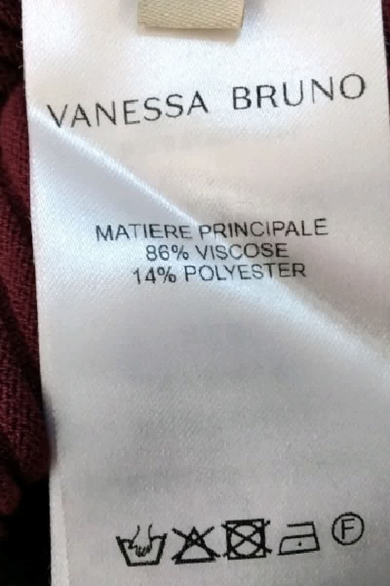 Robe Vanessa Bruno Bordeaux en Viscose