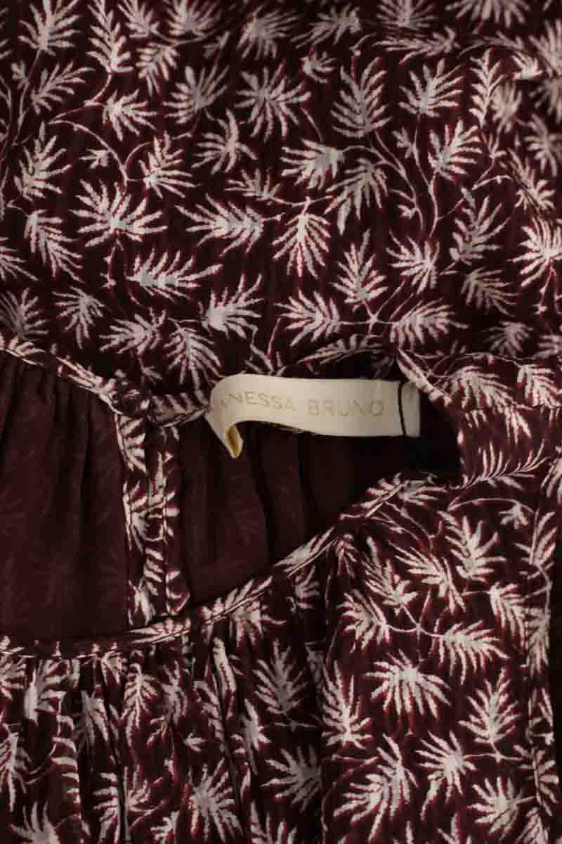 Robe Vanessa Bruno Bordeaux en Viscose