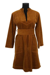 Robe Vanessa Bruno Marron en Coton, taille M - Seconde Main