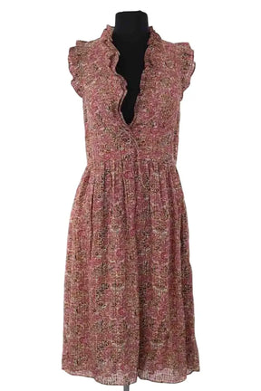 Robe Vanessa Bruno Marron en Soie, taille S - Seconde Main