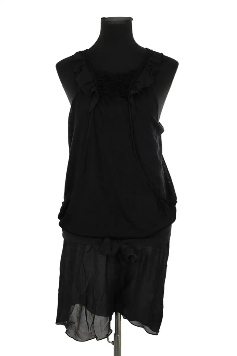 Robe Vanessa Bruno Noir en Viscose, taille M - Seconde Main