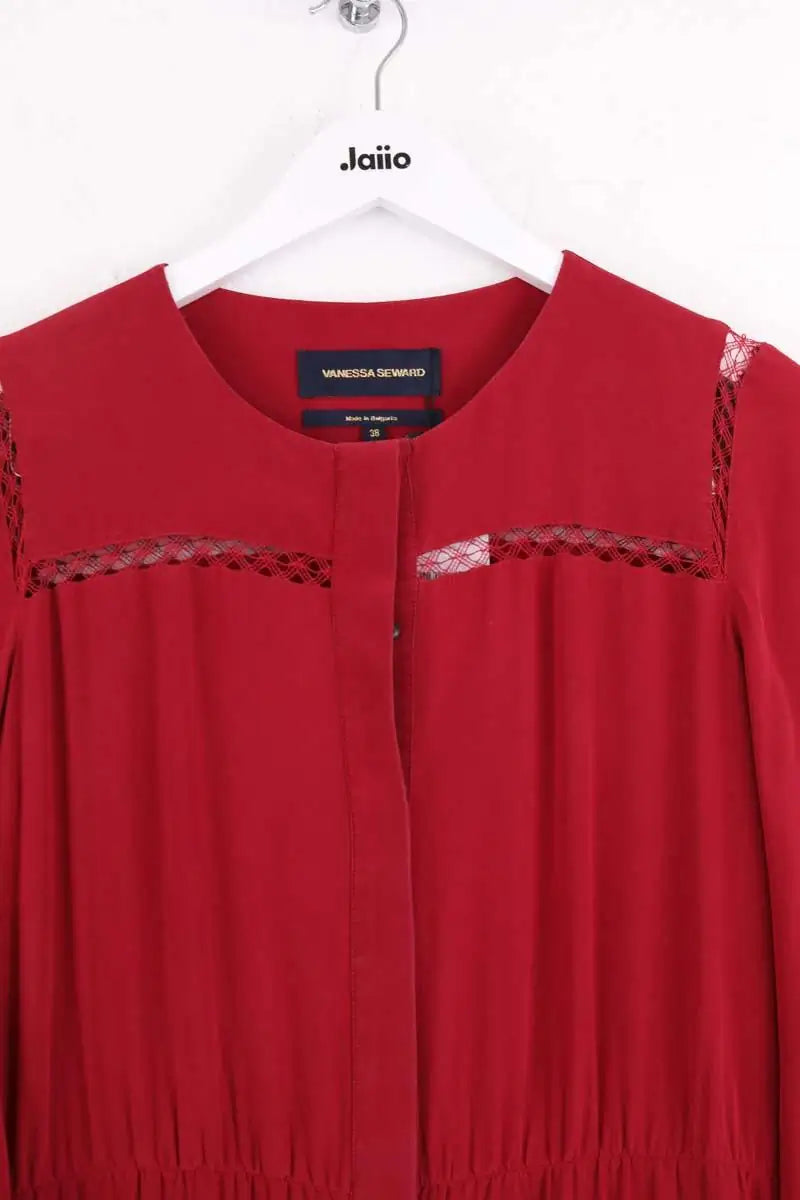 Robe Vanessa Seward Rouge en Soie