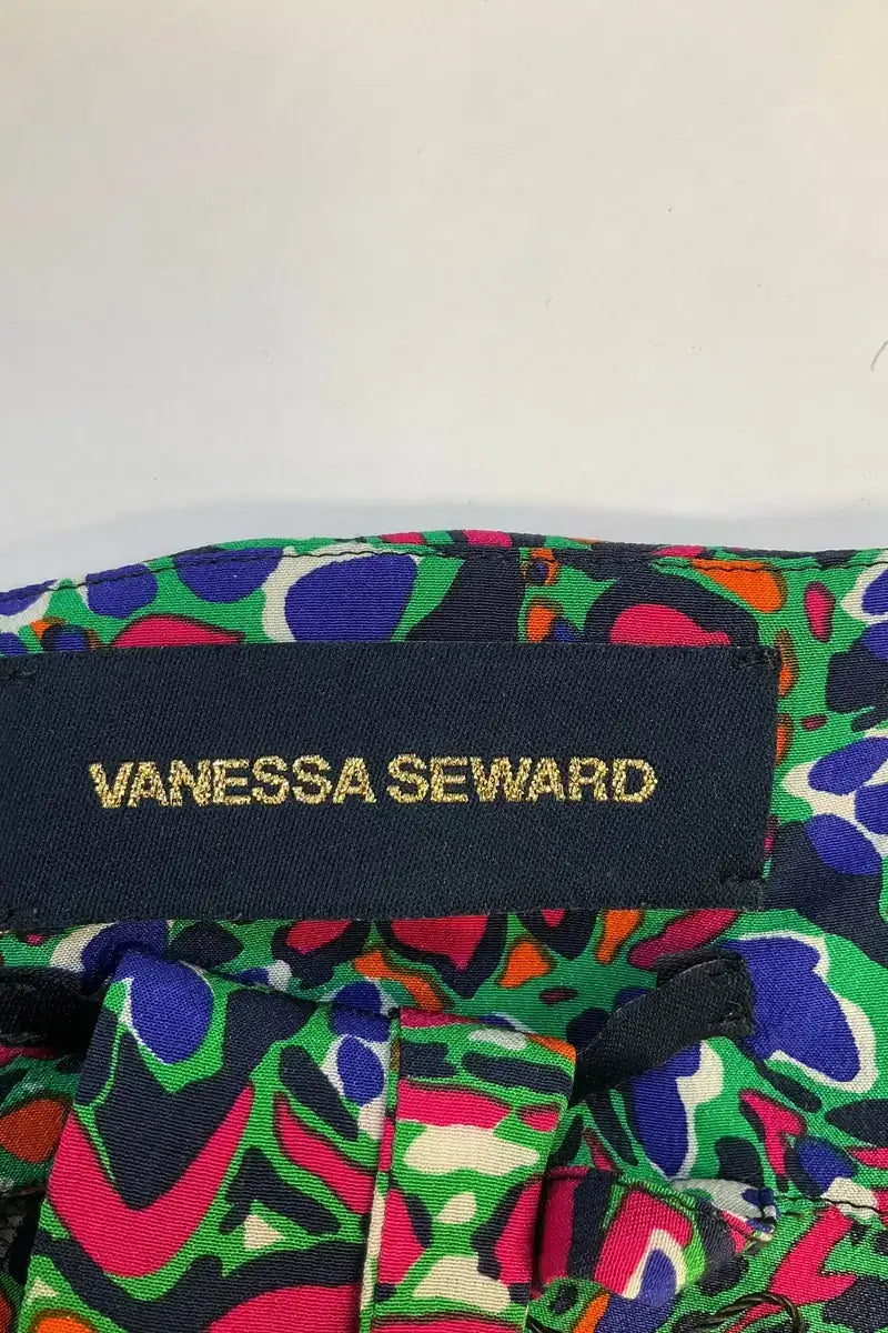 Robe Vanessa Seward Vert en Soie