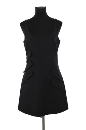 Robe Versace Noir en Polyester, taille M - Seconde Main
