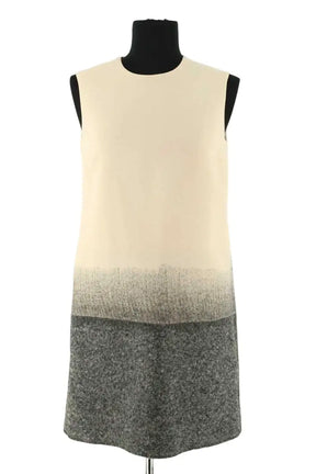 Robe Victoria Beckham Ecru en Laine, taille S - Seconde Main