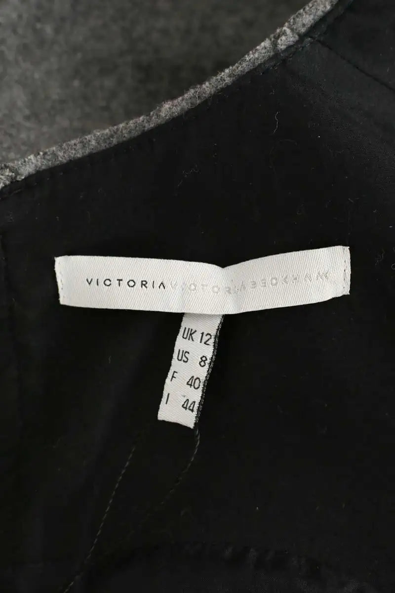 Robe Victoria Beckham Gris en Laine