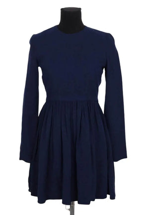 Robe Victoria Beckham Marine en Viscose, taille S - Seconde Main