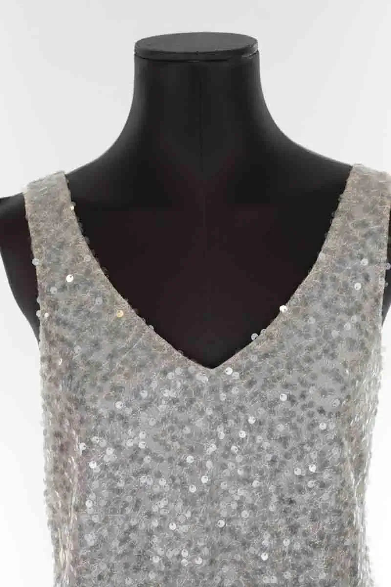 Robe Vince Gris en Polyester