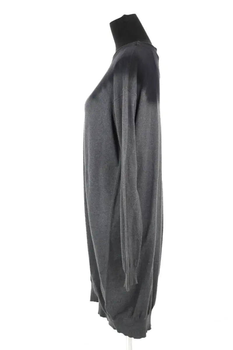Robe Yves Saint Laurent Gris en Coton