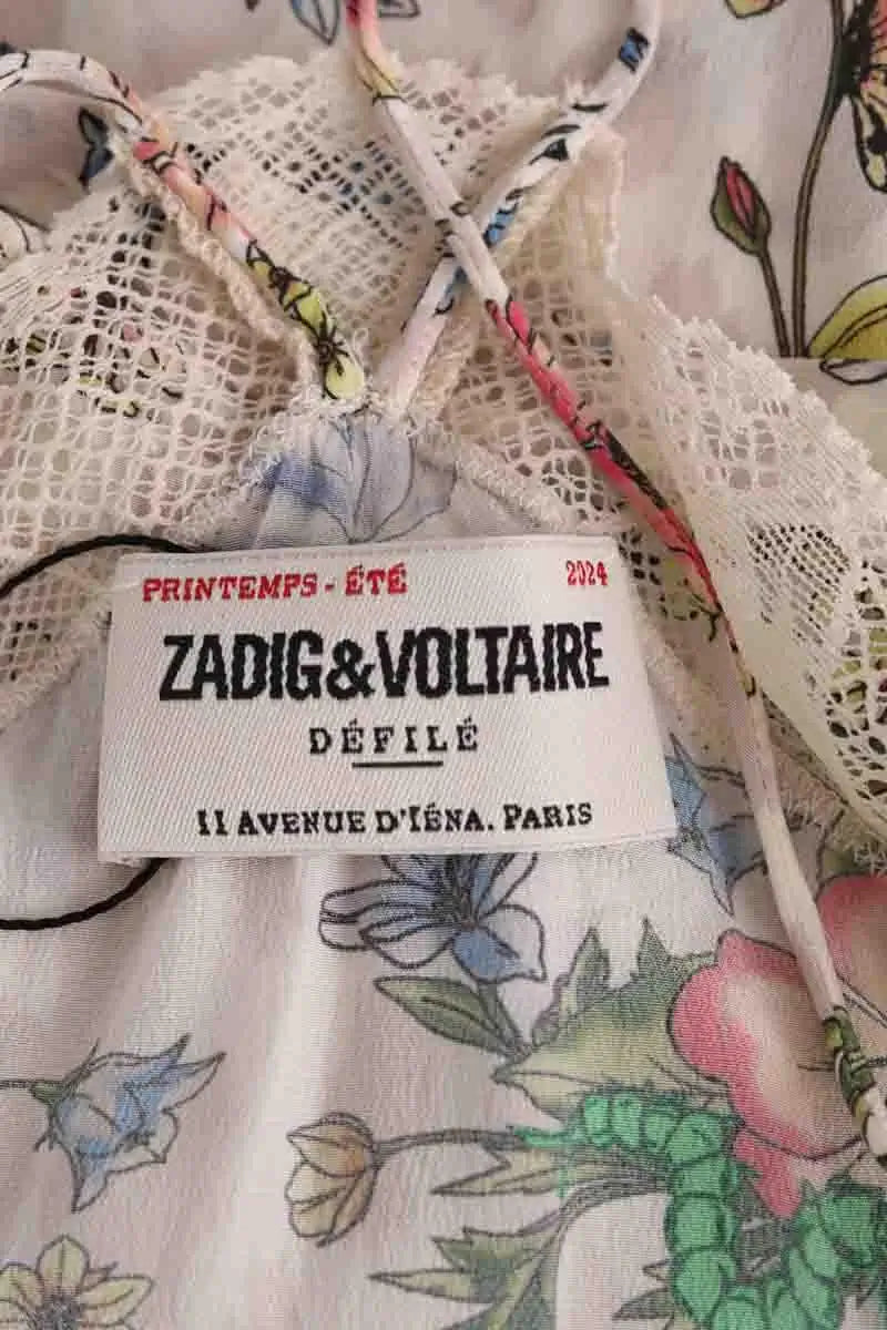 Robe Zadig & Voltaire Blanc en Soie