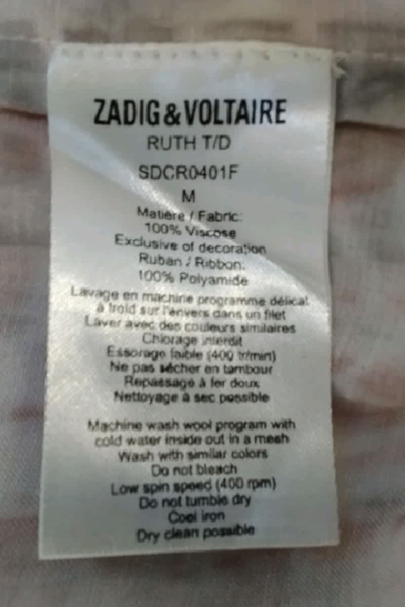 Robe Zadig & Voltaire Blanc en Viscose