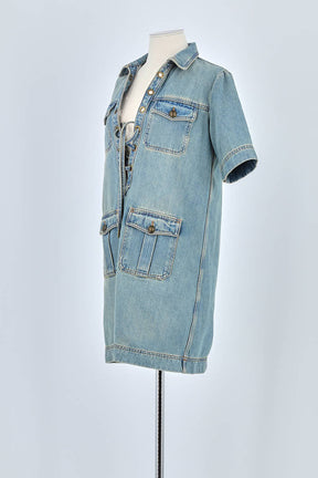 Robe Zadig & Voltaire Bleu en Coton