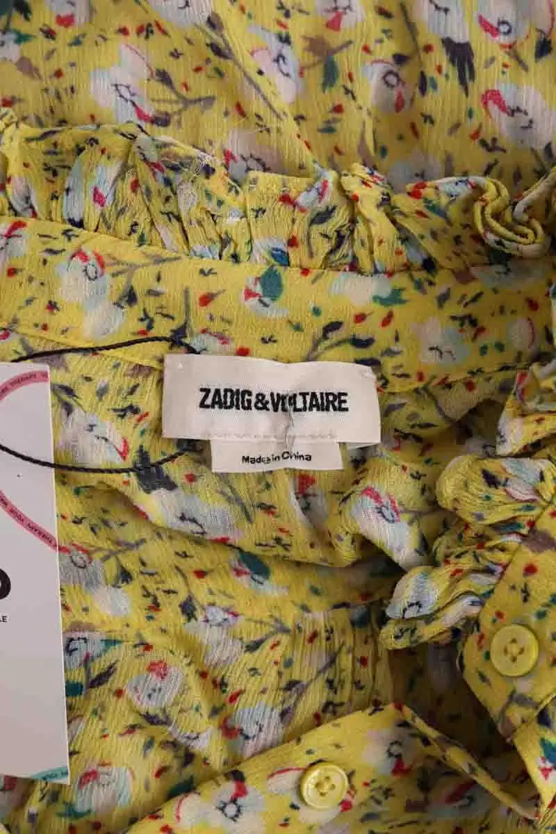 Robe Zadig & Voltaire Jaune en Synthétique