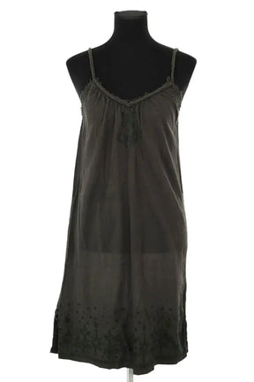 Robe Zadig & Voltaire Kaki en Coton, taille XS - Seconde Main