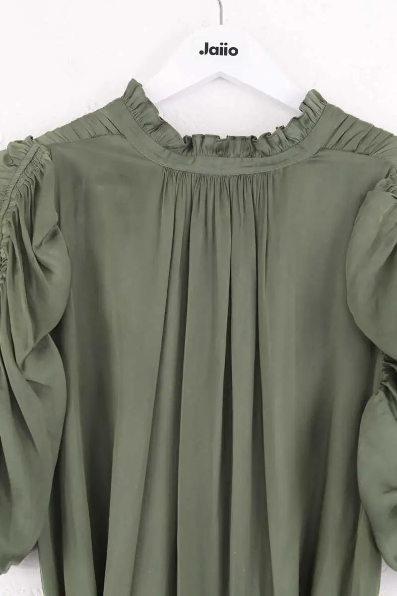 Robe Zadig & Voltaire Kaki en Soie