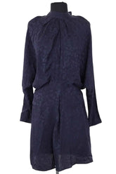 Robe Zadig & Voltaire Marine en Soie, taille XS - Seconde Main