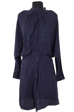 Robe Zadig & Voltaire Marine en Soie, taille XS - Seconde Main