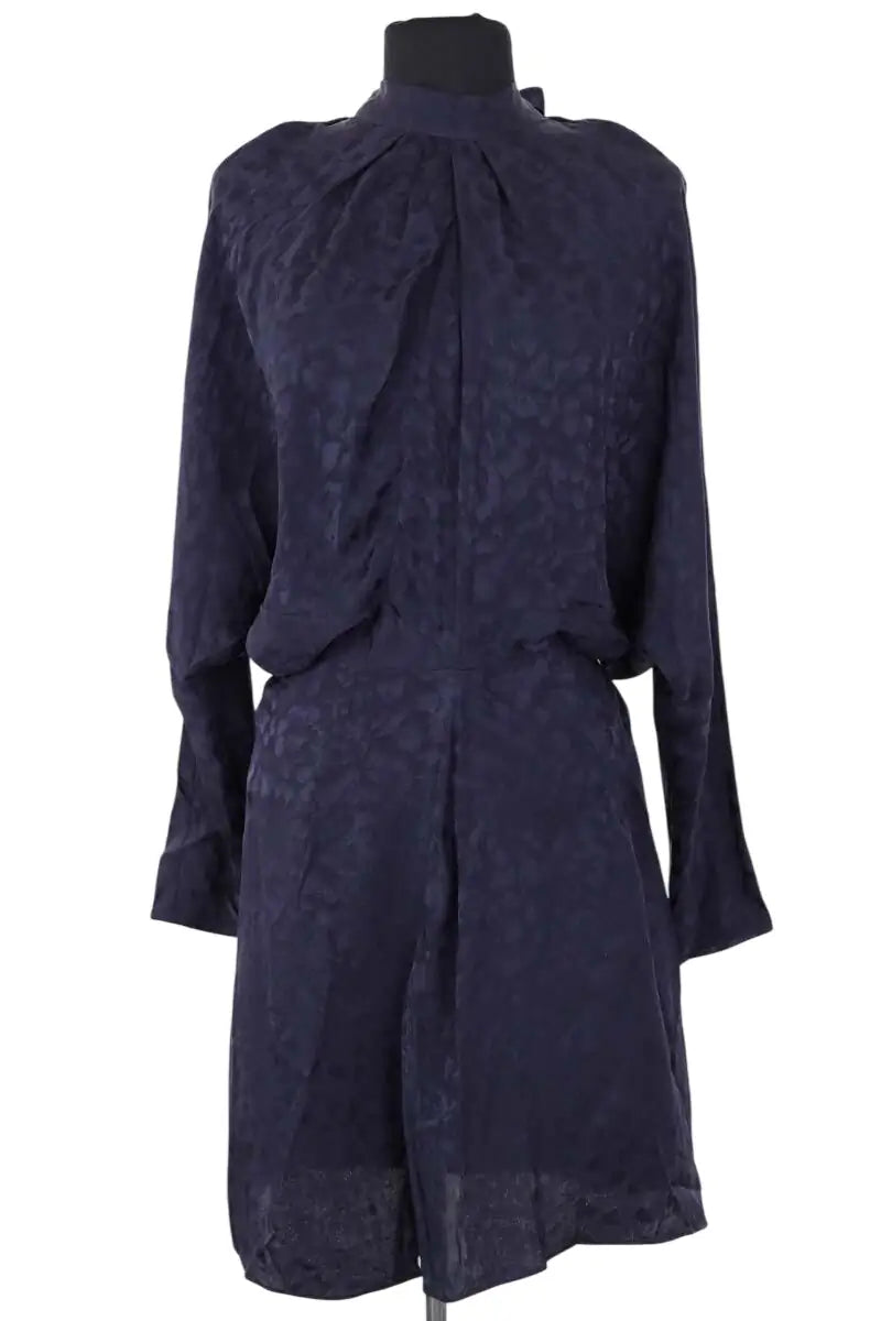 Robe Zadig & Voltaire Marine en Soie, taille XS - Seconde Main